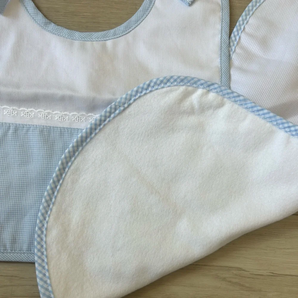 Baby Bib and Burp Cloth Set